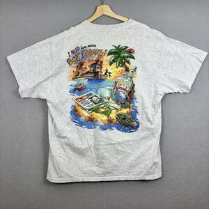 Vintage Caribbean Soul 1996 Tropical Shirt 2XL Lizard Jimmy Buffet Single Stitch